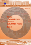 INDEKS PEMBANGUNAN MANUSIA KABUPATEN PASER TAHUN 2014